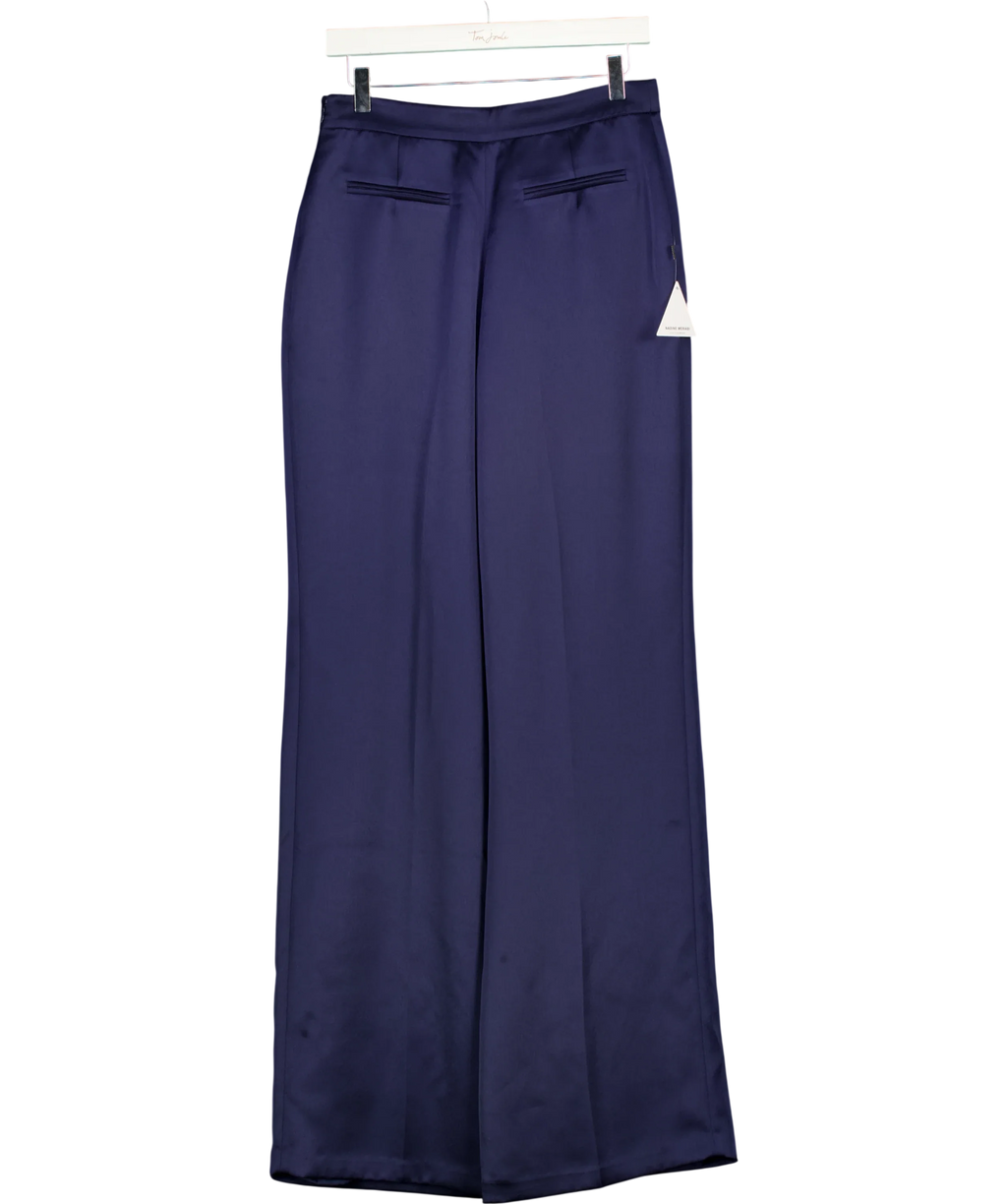 NADINE MERABI Blue Marni Navy Trousers, size UK 10 — back