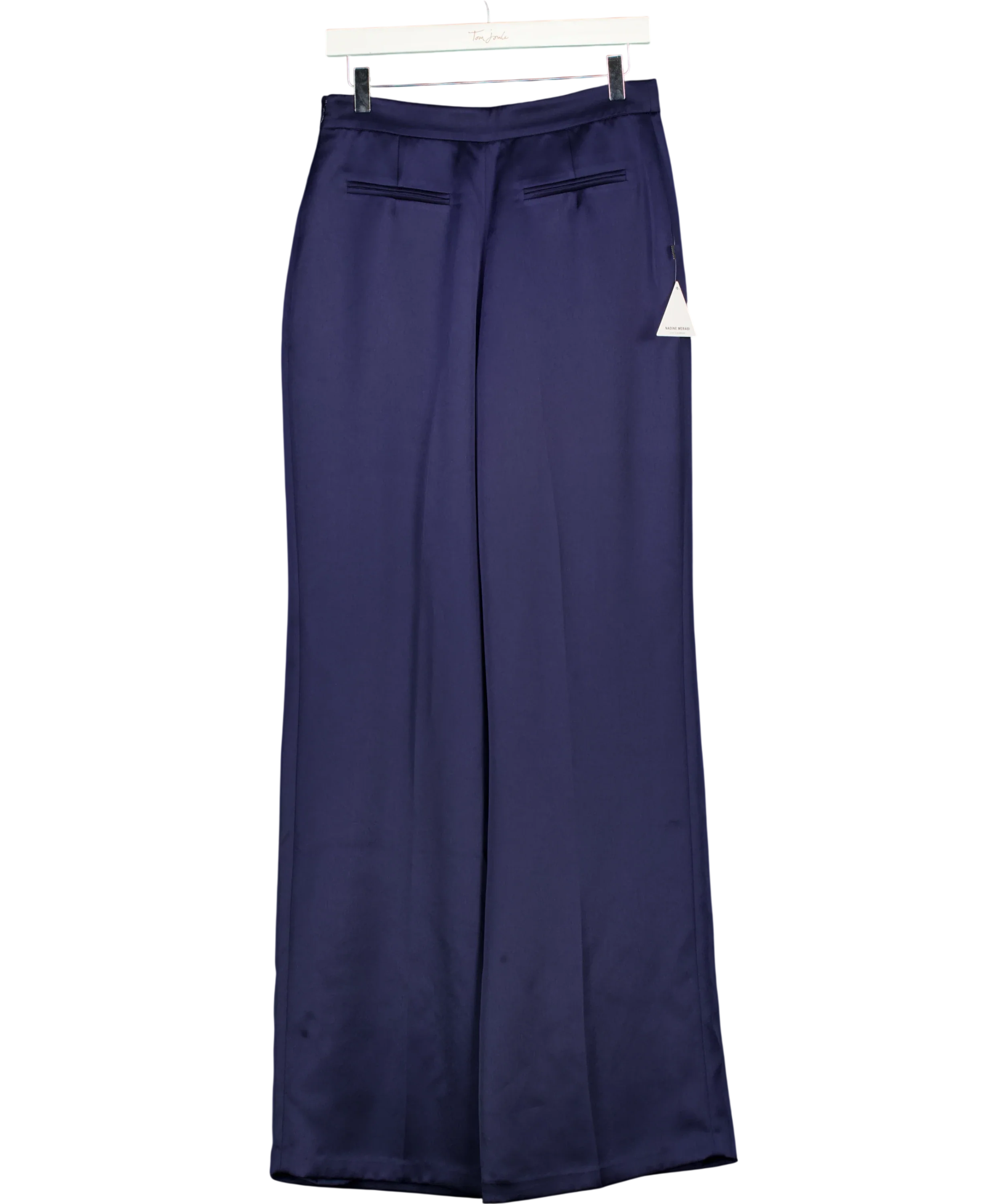 NADINE MERABI Blue Marni Navy Trousers, size UK 10 — back