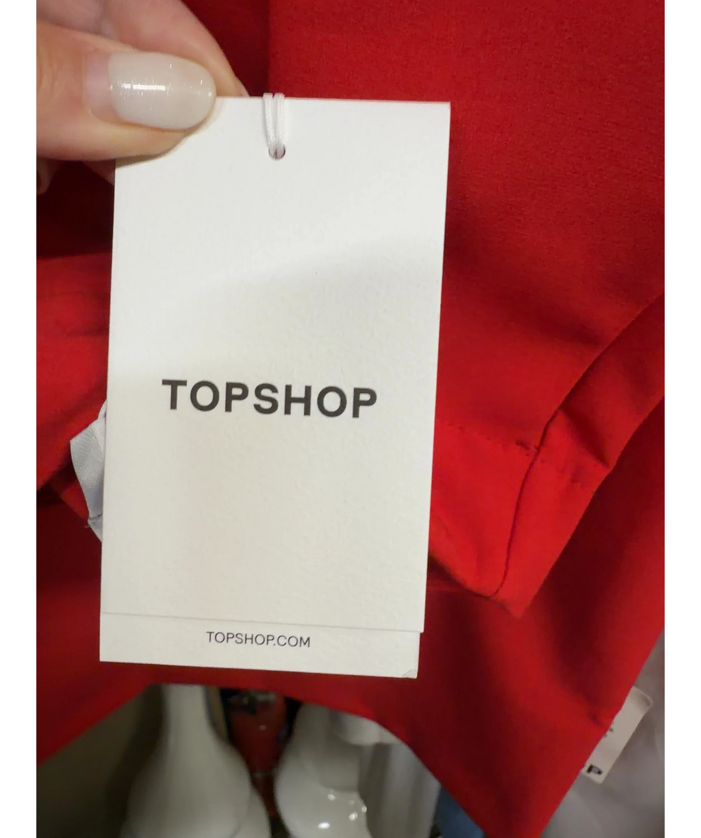 TOPSHOP Red Colour, size UK 10 — detail