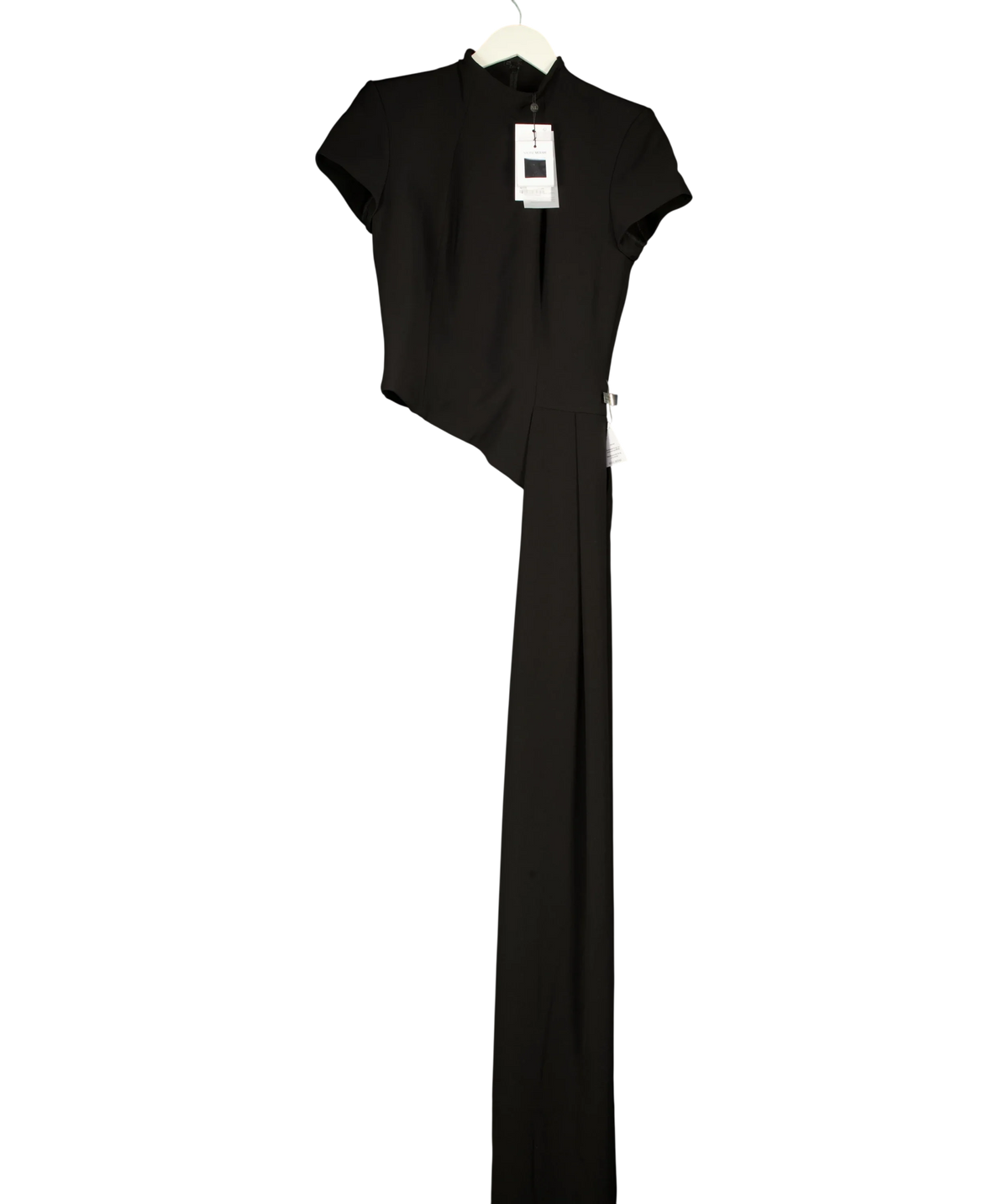 NADINE MERABI Black Pippa Black Top, size UK 10 — front