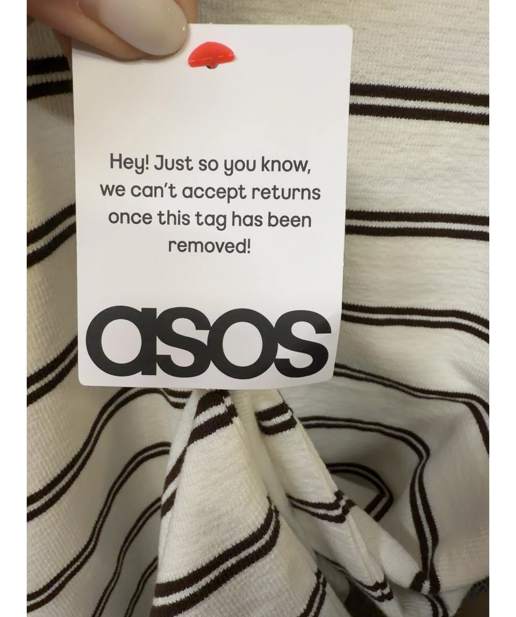 ASOS Heavyweight Oversized Polo Cream /brown  UK XL — Brand