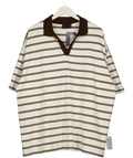 ASOS Cream heavyweight oversized polo, size UK XL — front