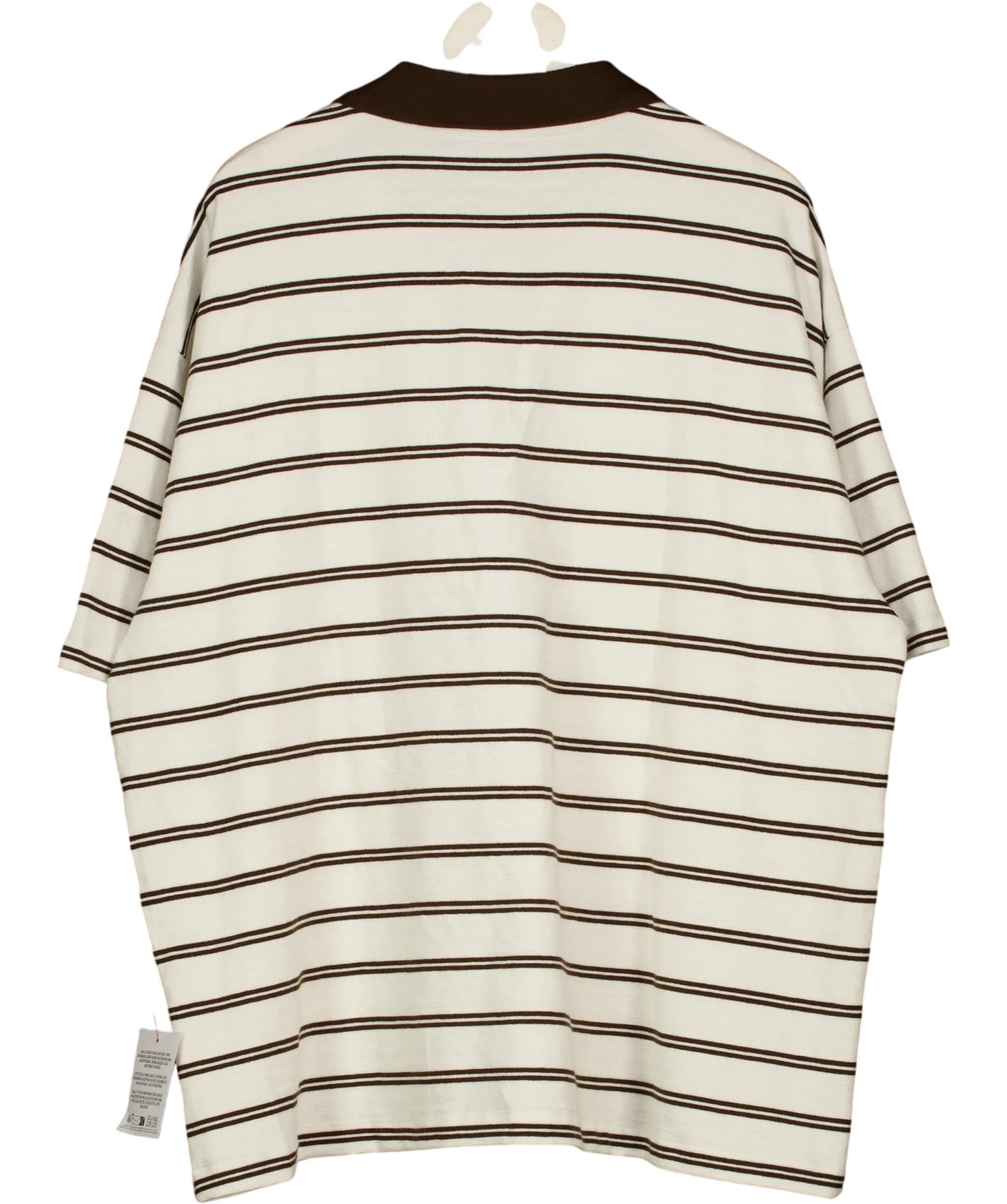 ASOS Cream heavyweight oversized polo, size UK XL — back