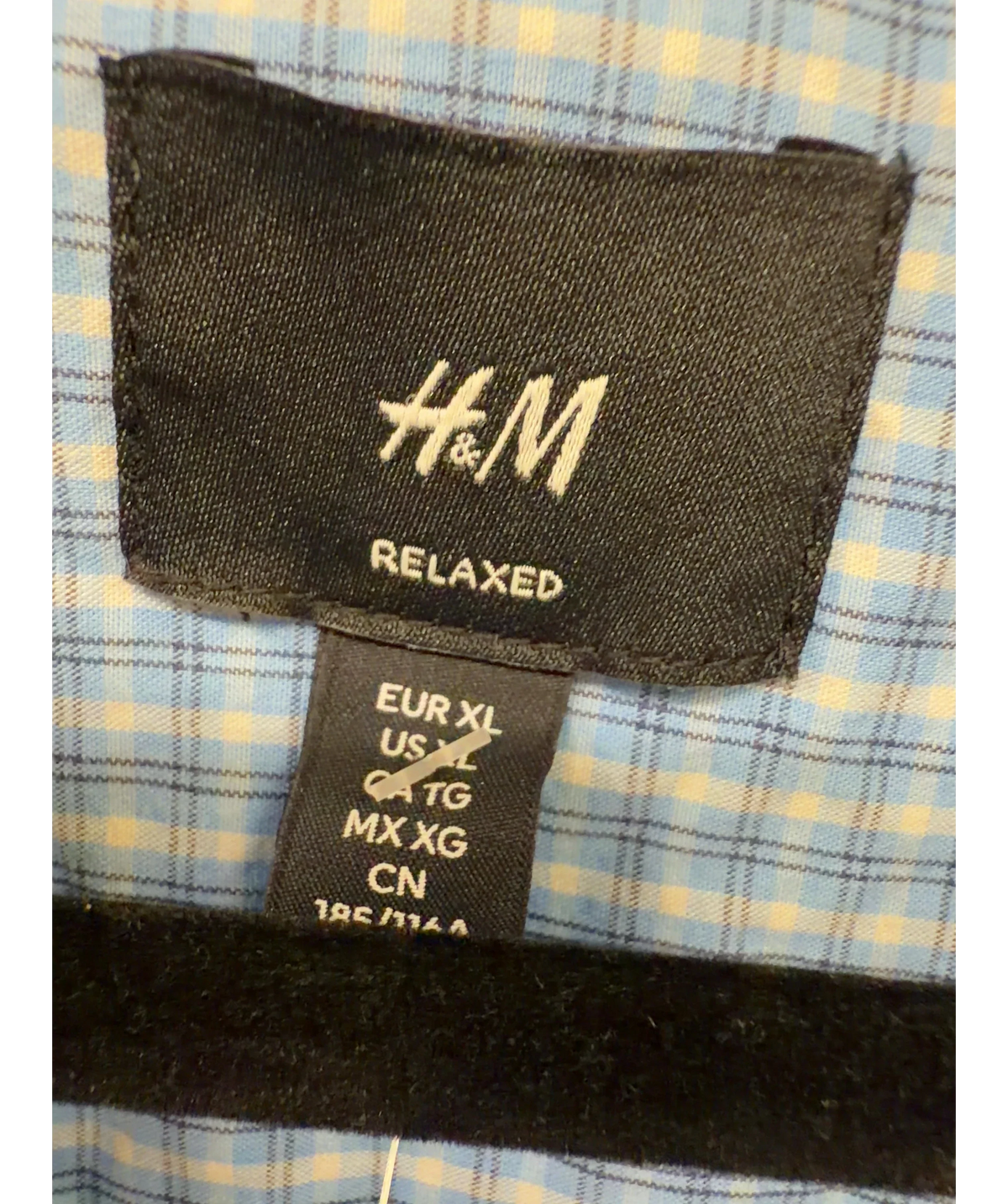 H&M Blue And White Pocket Shirt UK XL — Size