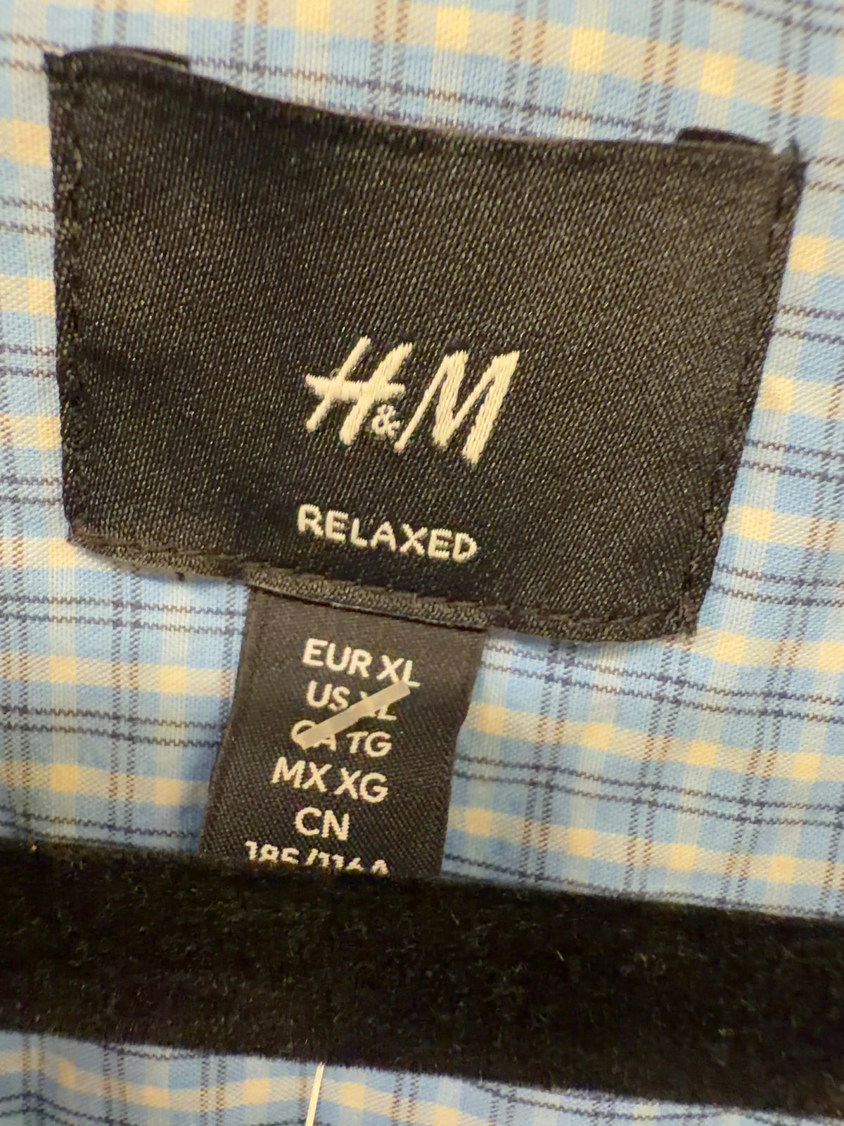 H&M Blue Colour, size UK XL — care label