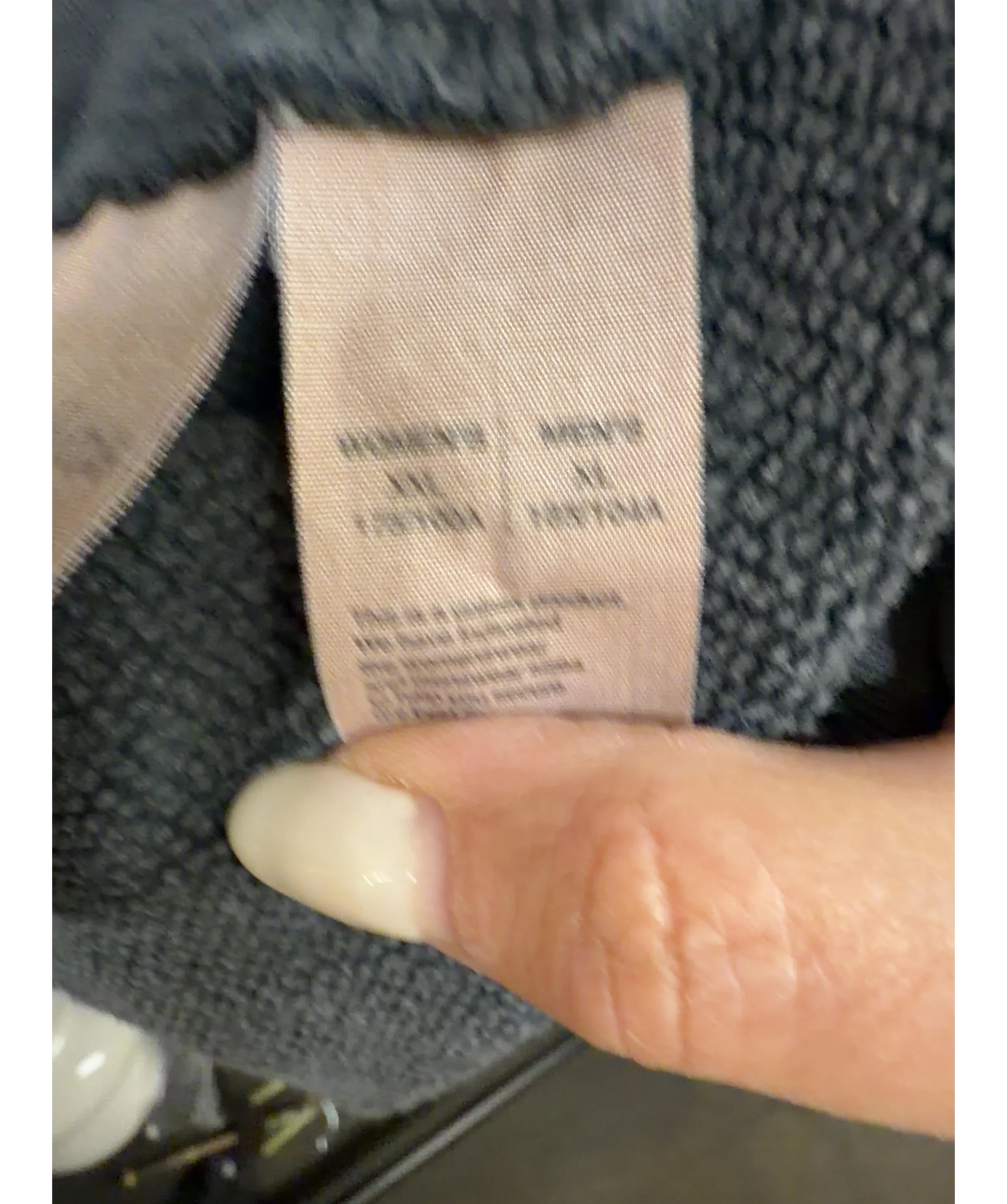 Acne Studios Grey Rubber Stamp Logo Hoodie, size UK XXL — care label