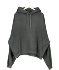 Acne Studios Grey Rubber Stamp Logo Hoodie, size UK XXL — front