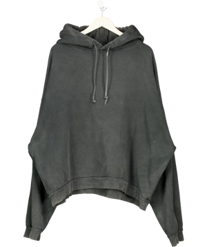 Acne Studios Rubber Stamp Logo Hoodie Grey UK XXL