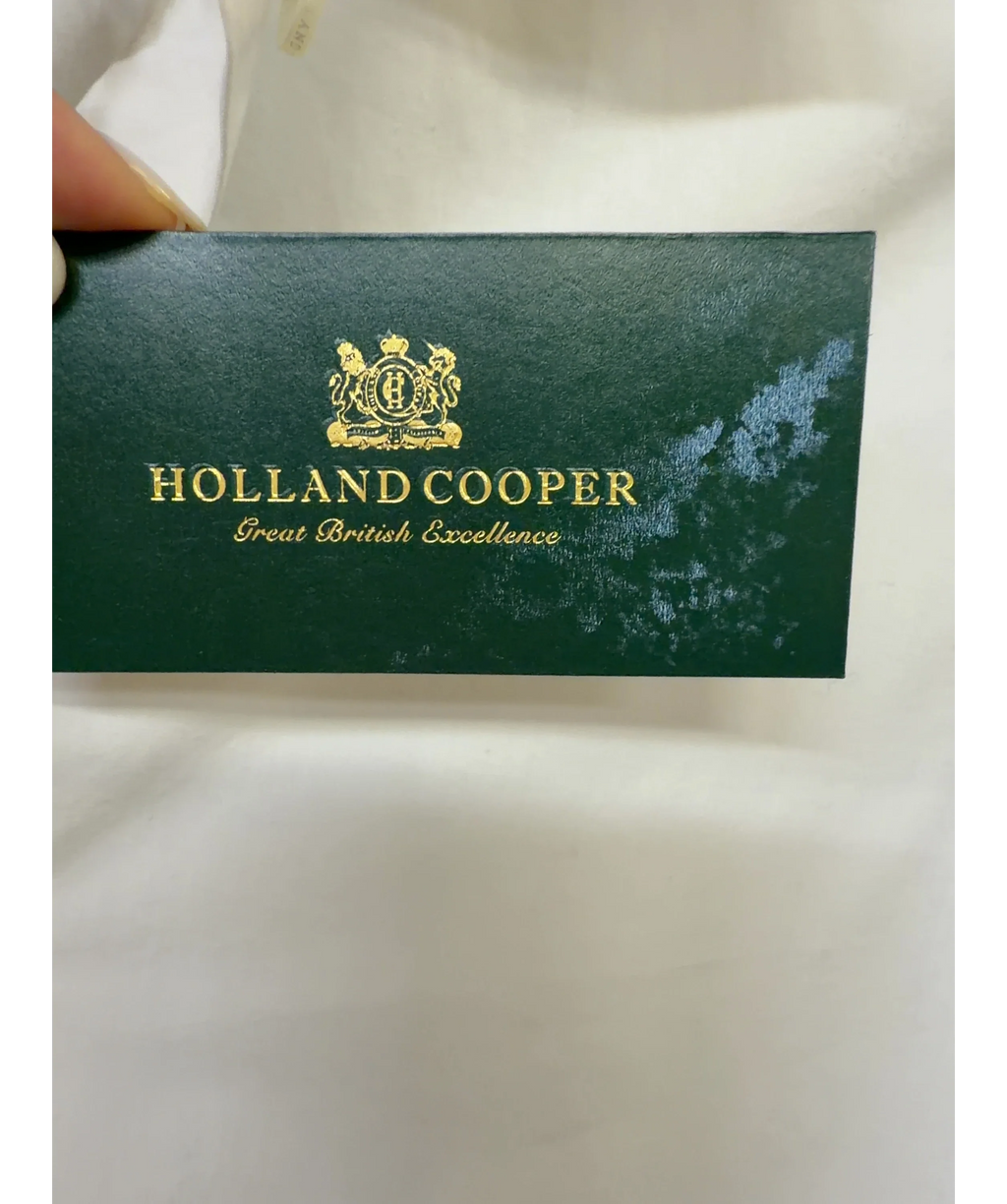 HOLLAND COOPER White Relaxed Fit Shirt, size UK 8 — detail