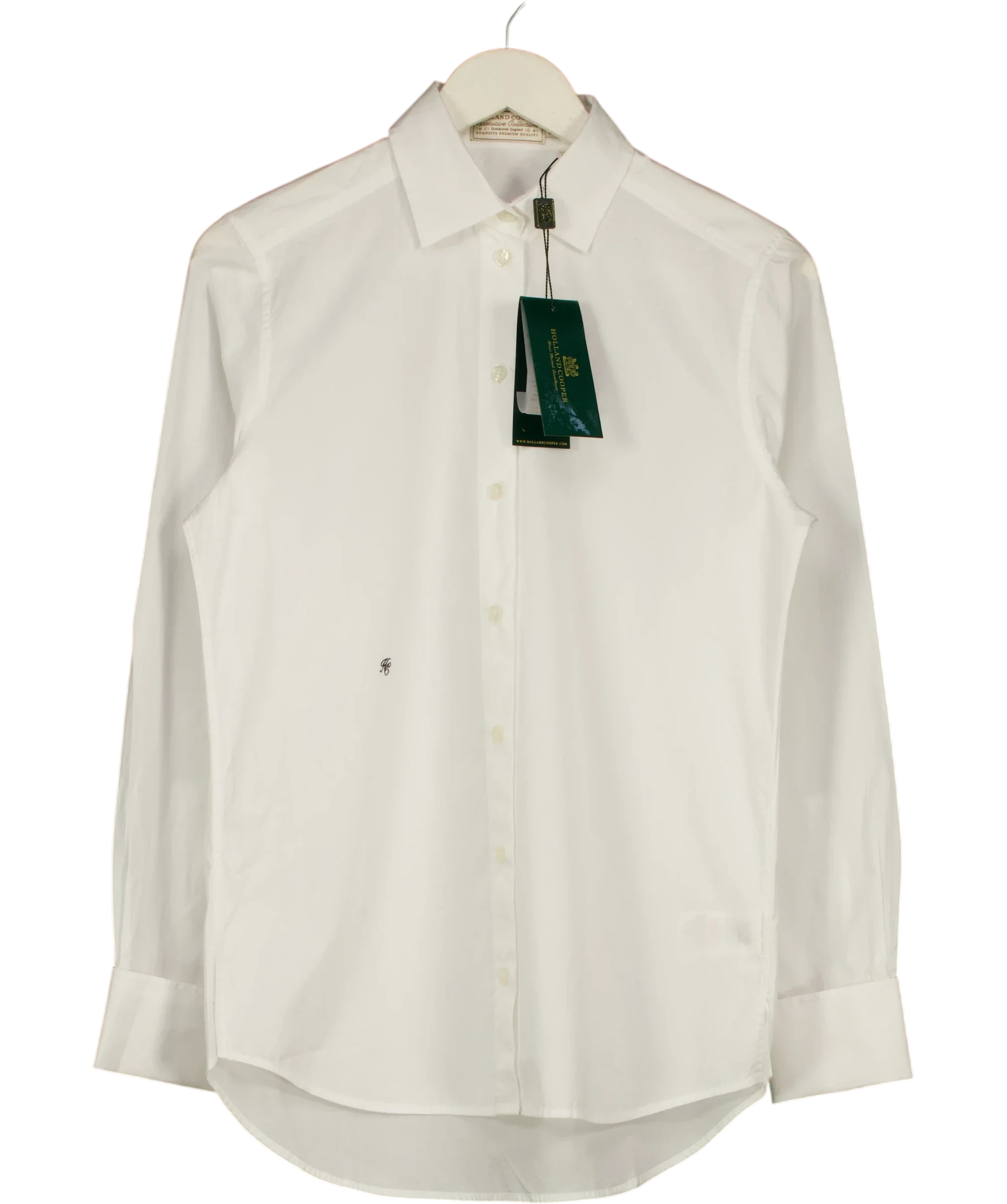HOLLAND COOPER White Relaxed Fit Shirt, size UK 8 — front