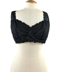 intimissimi Black Pretty Flowers Daniela Balconette Bra, size UK 38D — front