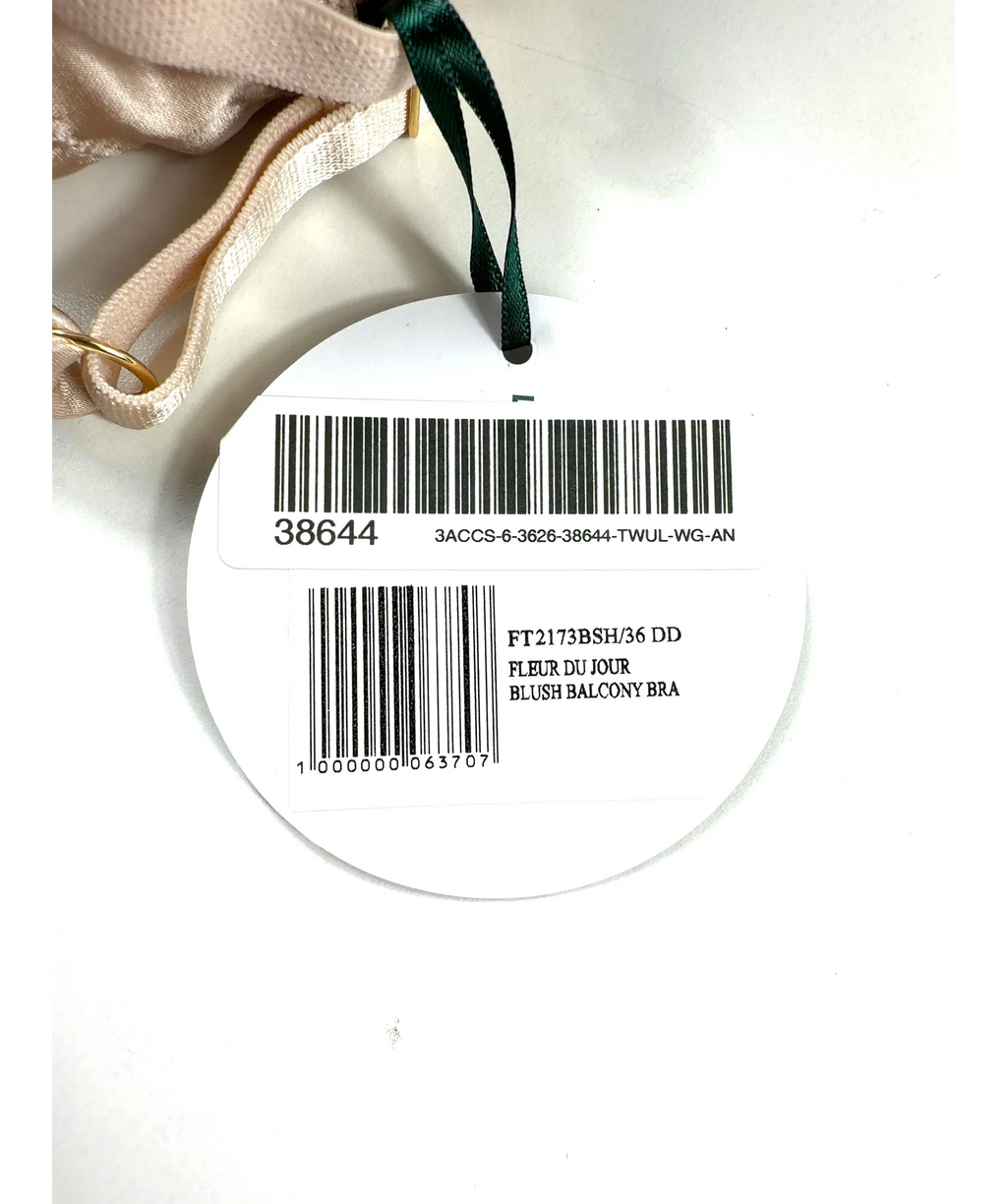 FLEUR OF ENGLAND Beige Fleur Du Jour Balcony Bra Blush UK 36DD — Materials