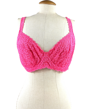 Victoria's Secret Pink Floral Lace Unlined Balcony Bra UK 36DD