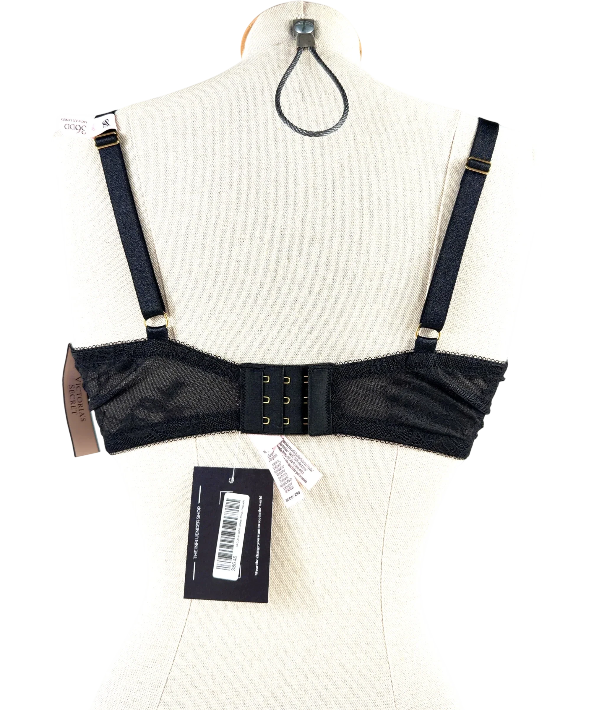 VICTORIA'S SECRET Black Colour, size UK 36DD — back