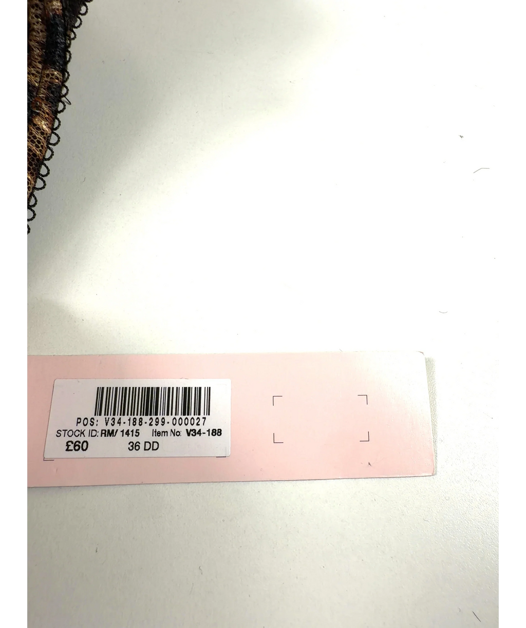 VICTORIA'S SECRET Brown Colour, size UK 36DD — label