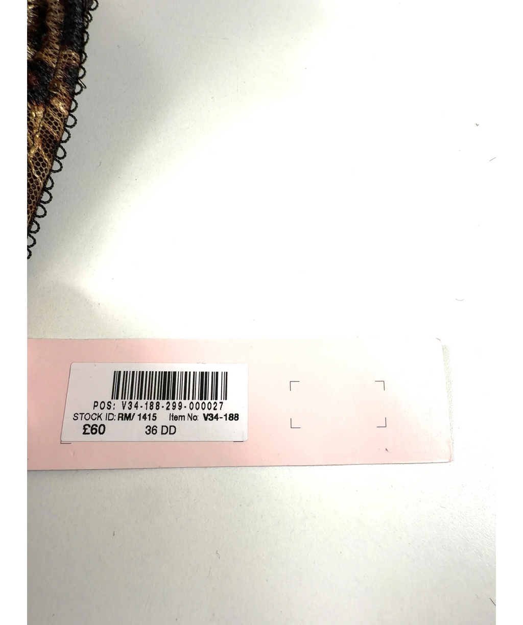 VICTORIA'S SECRET Brown Colour, size UK 36DD — care label
