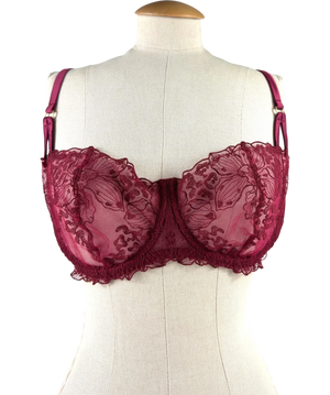 Fleur of England Viola Balcony Bra Red UK 36DD
