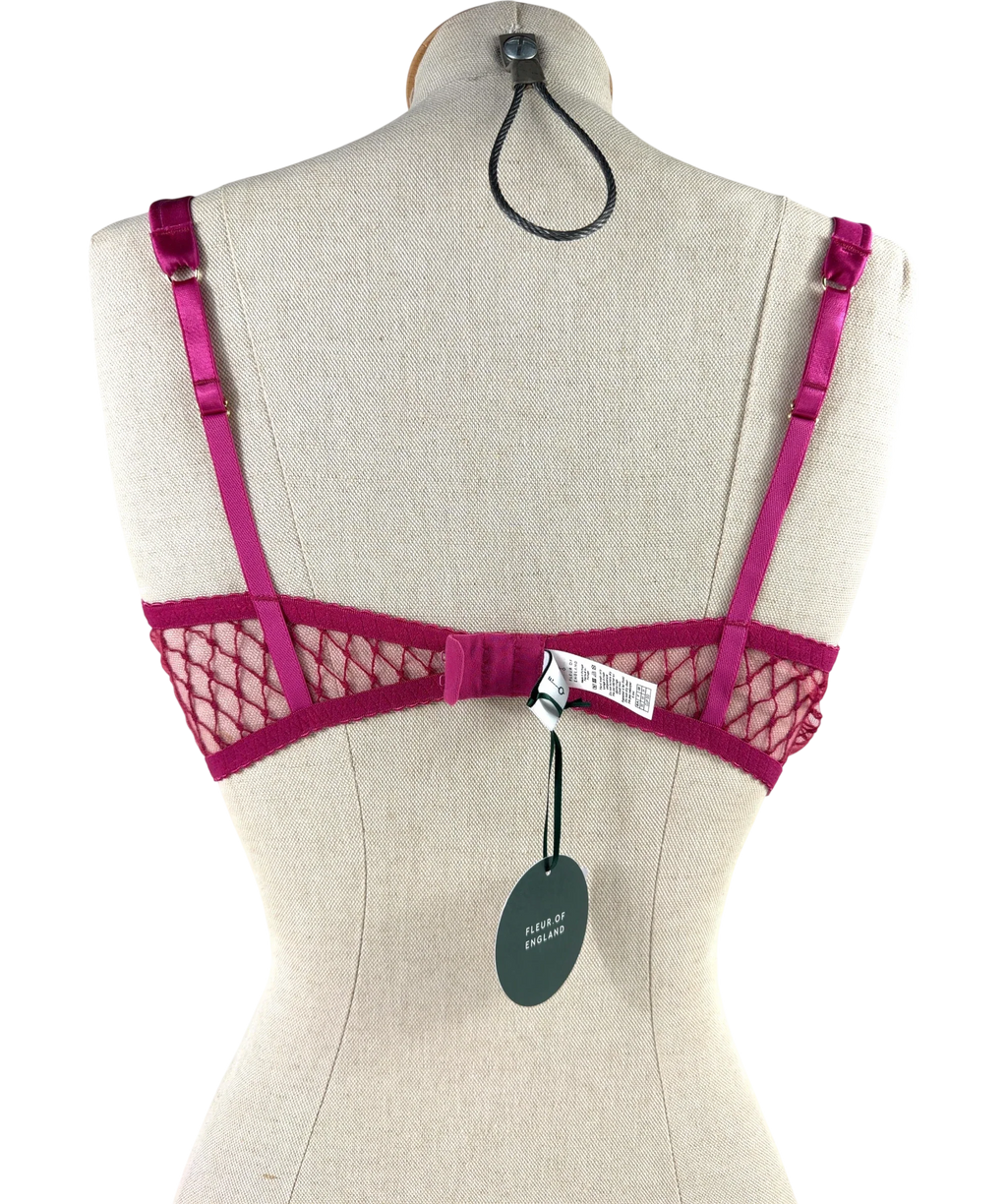 FLEUR OF ENGLAND Pink Colour, size UK 36DD — back