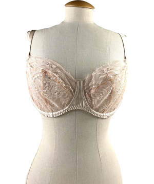 FLEUR OF ENGLAND Fleur Of England Signature Lace Balcony Bra Blush Pink Uk 36dd UK 36DD