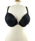 VICTORIA'S SECRET Black Push-Up Lace Bra, size UK 36DD — front