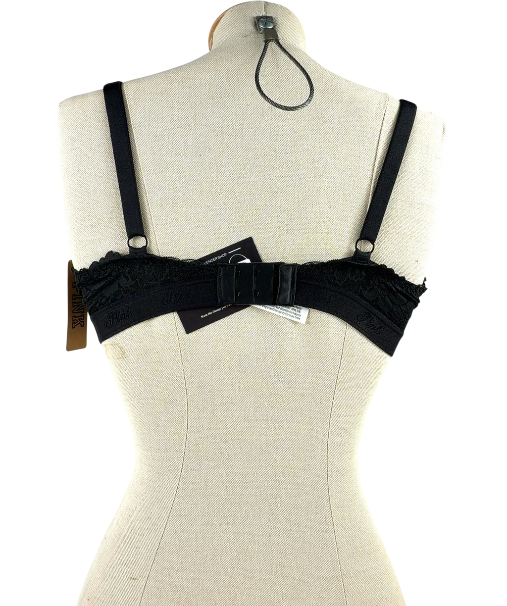 VICTORIA'S SECRET PINK Black Colour, size UK 36DD — back