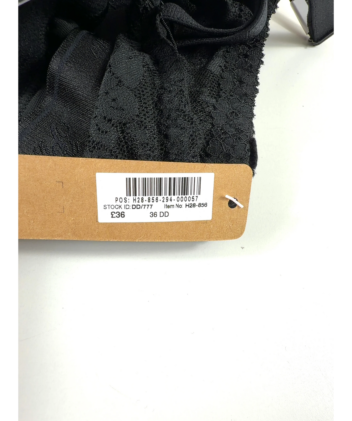 VICTORIA'S SECRET PINK Black Colour, size UK 36DD — label