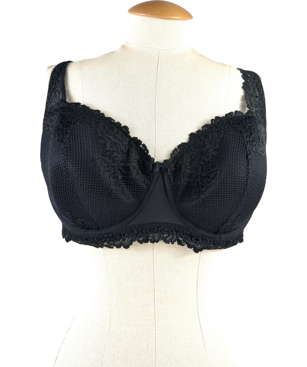 intimissimi Black Sofia Balconette Bra, size UK 38D — front
