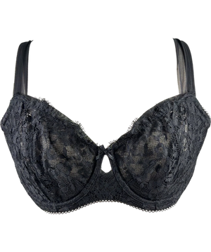 VICTORIA'S SECRET Black Lace Underwire Bra Black UK 36DD