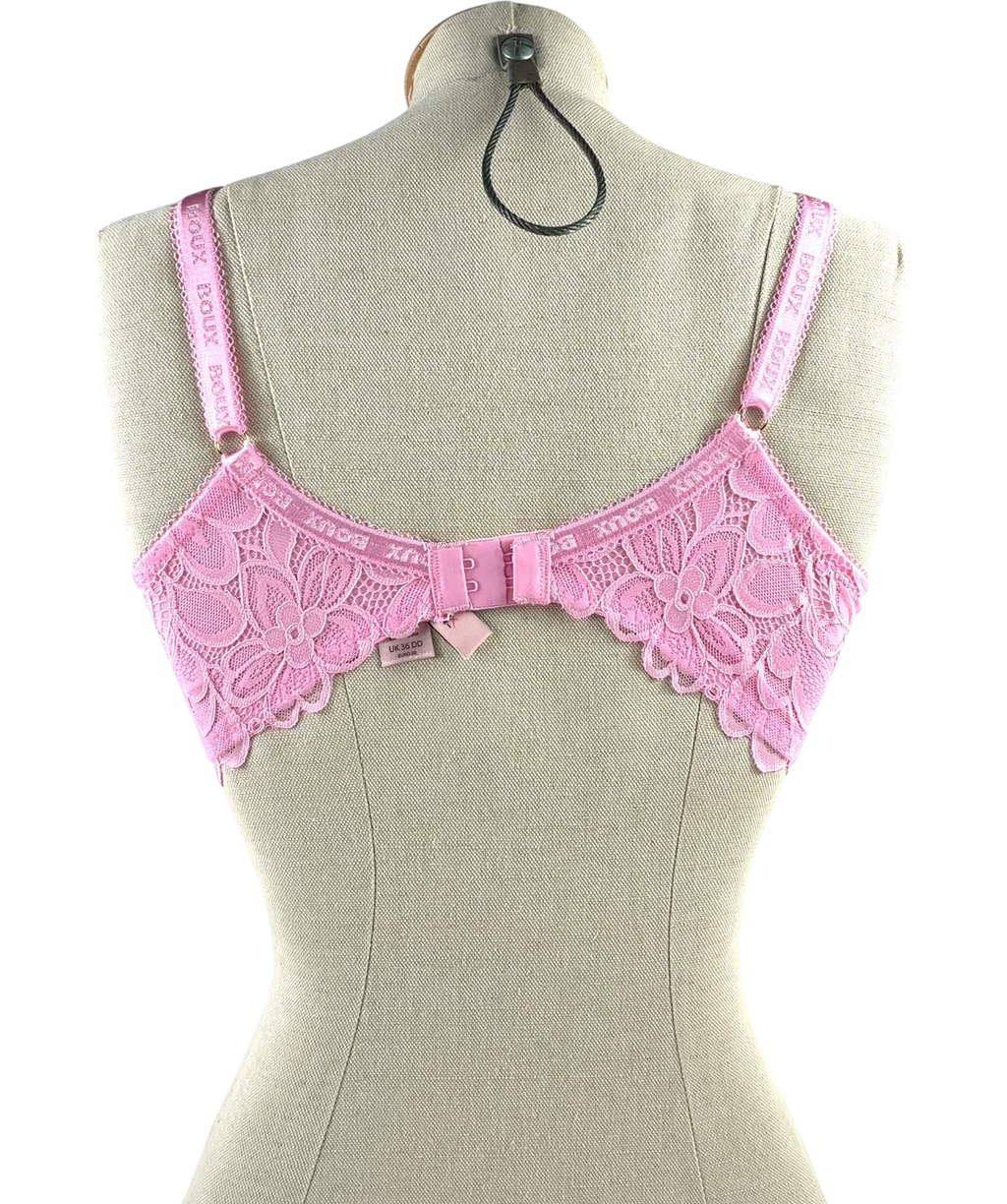 boux avenue Pink HEIDI PLUNGE BRA, size UK 36DD — back