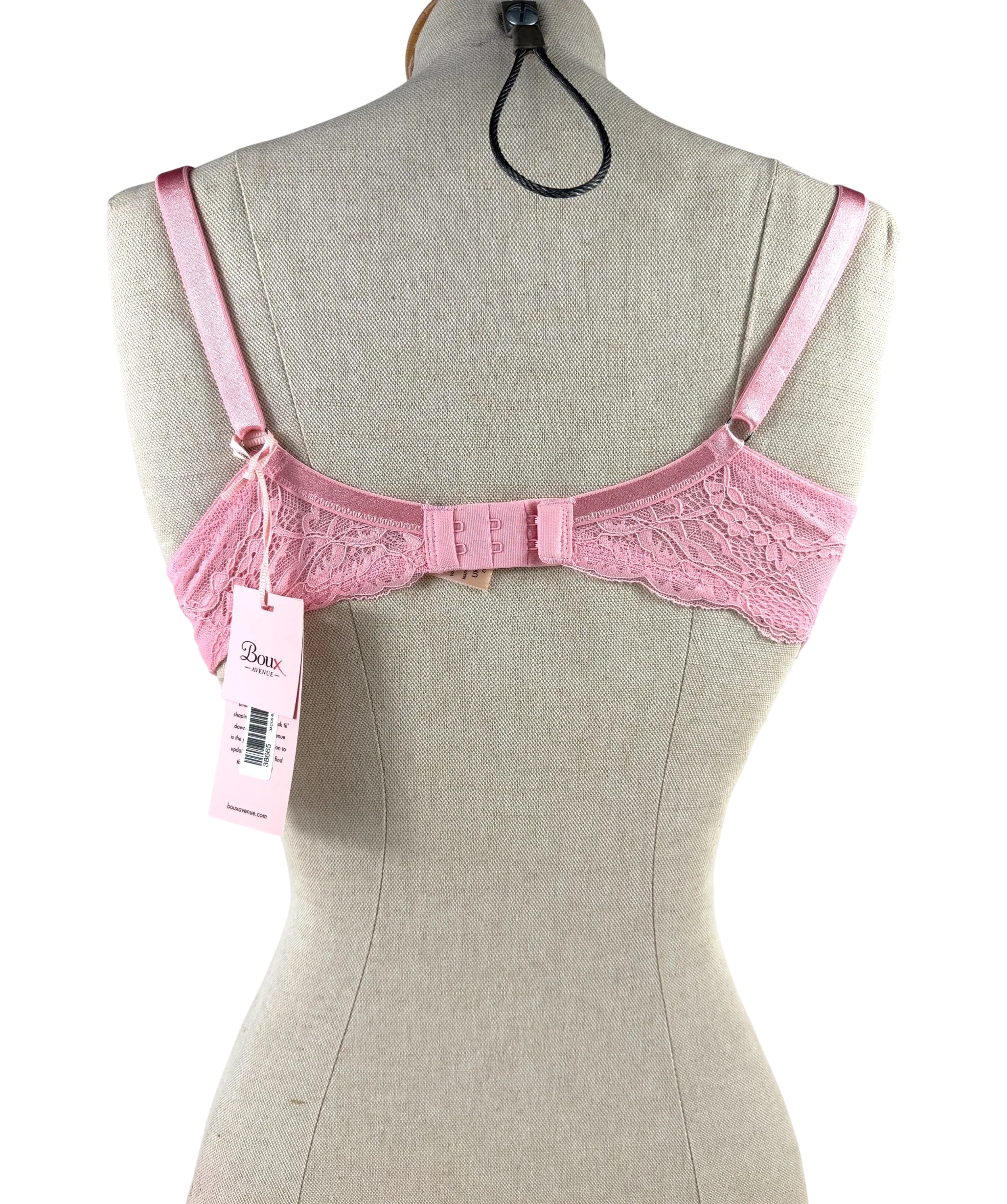 boux avenue Pink Mollie, size UK 36DD — back
