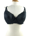 VICTORIA'S SECRET Black Lightly Lined Balconette Bra, size UK 36DD — front