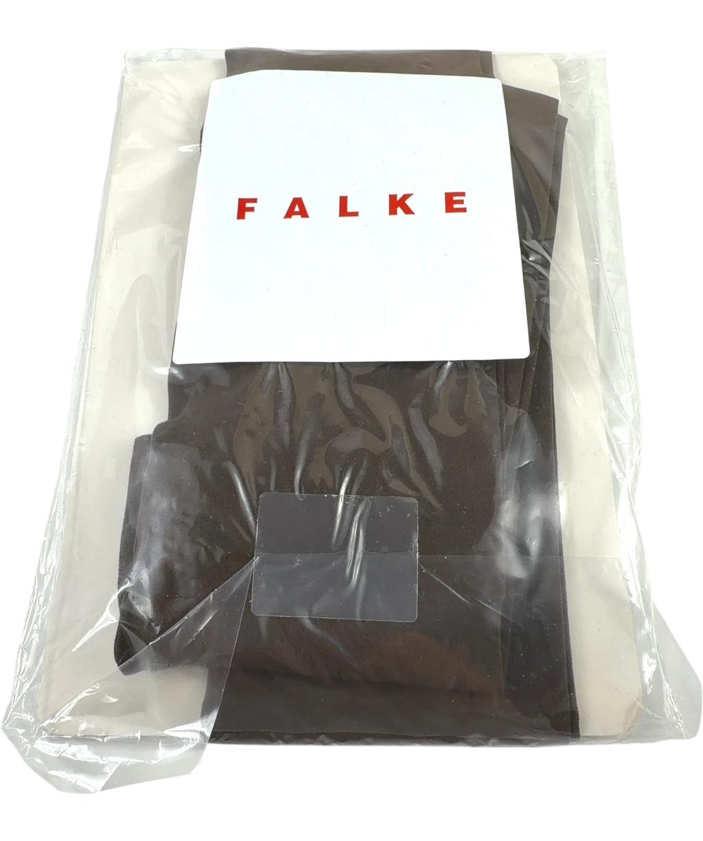 Falke Brown hosiery tights, size UK M — front