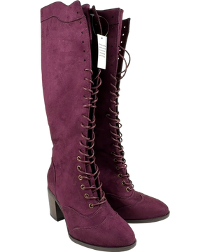 Joe Browns Purple Lace-Up Boot UK 5