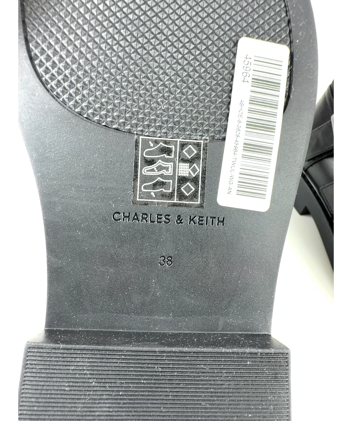 Charles & Keith Double-Buckle Calf Boots Black UK 5 — Brand