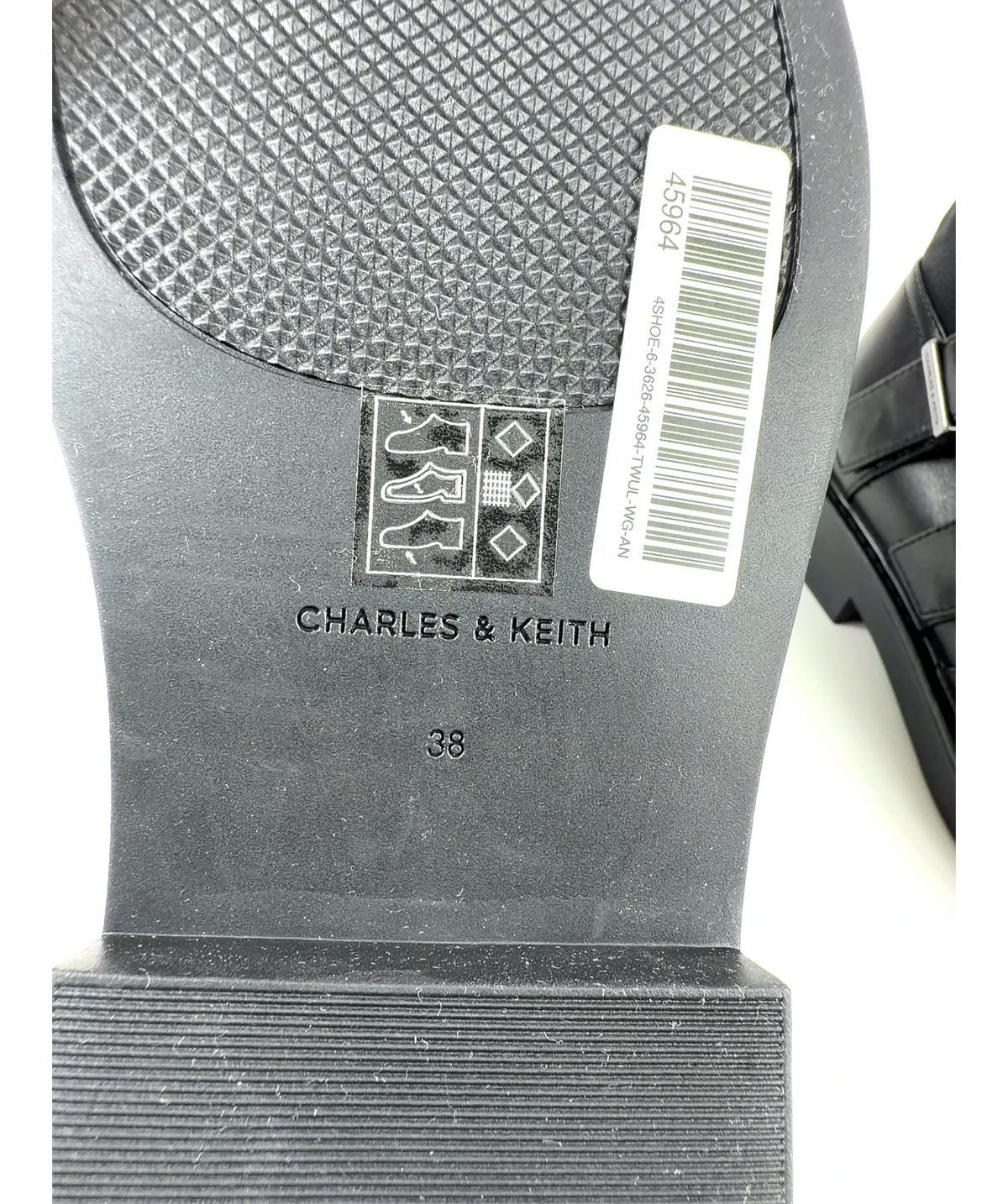Charles & Keith Black double-buckle calf boots, size UK 5 EU 38 👠 — additional view