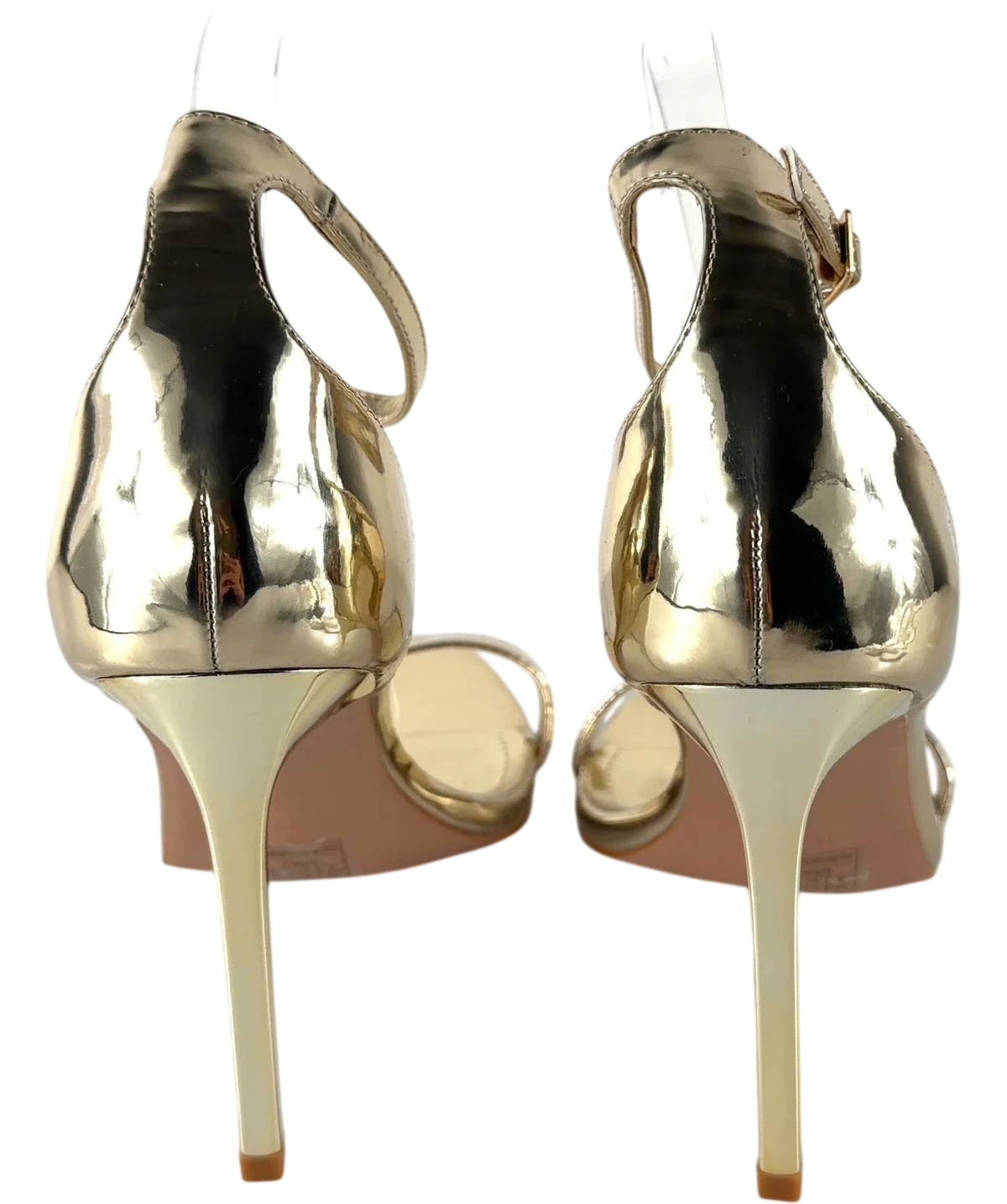 Simmi Gina-2 Metallic Heels UK 8 — Back