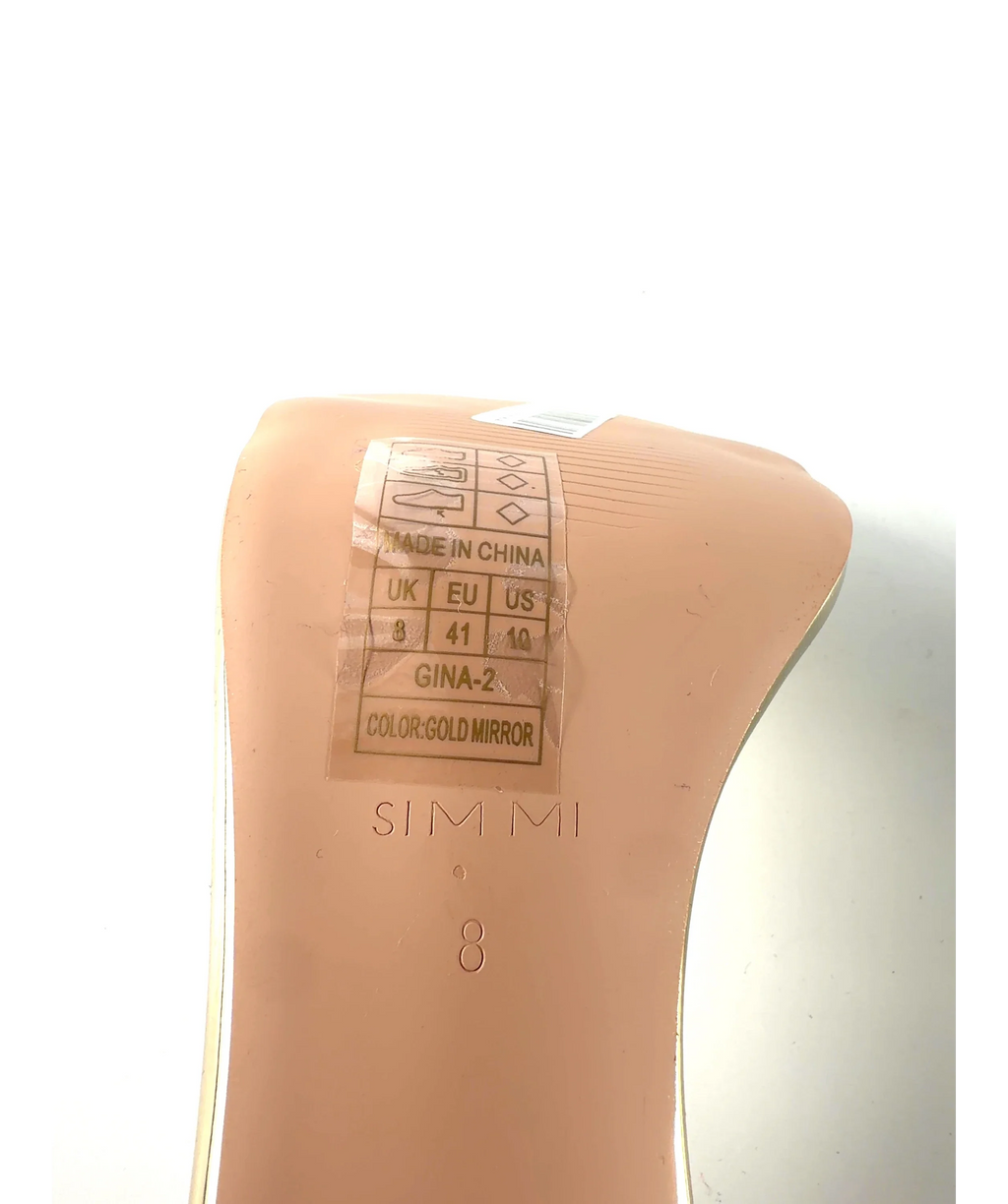 SIMMI gold GINA-2, size UK 8 EU 41 👠 — care label