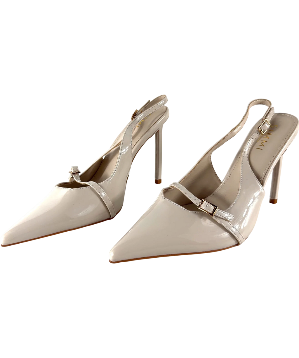 SIMMI Beige Sonya, size UK 8 EU 41 👠 — label