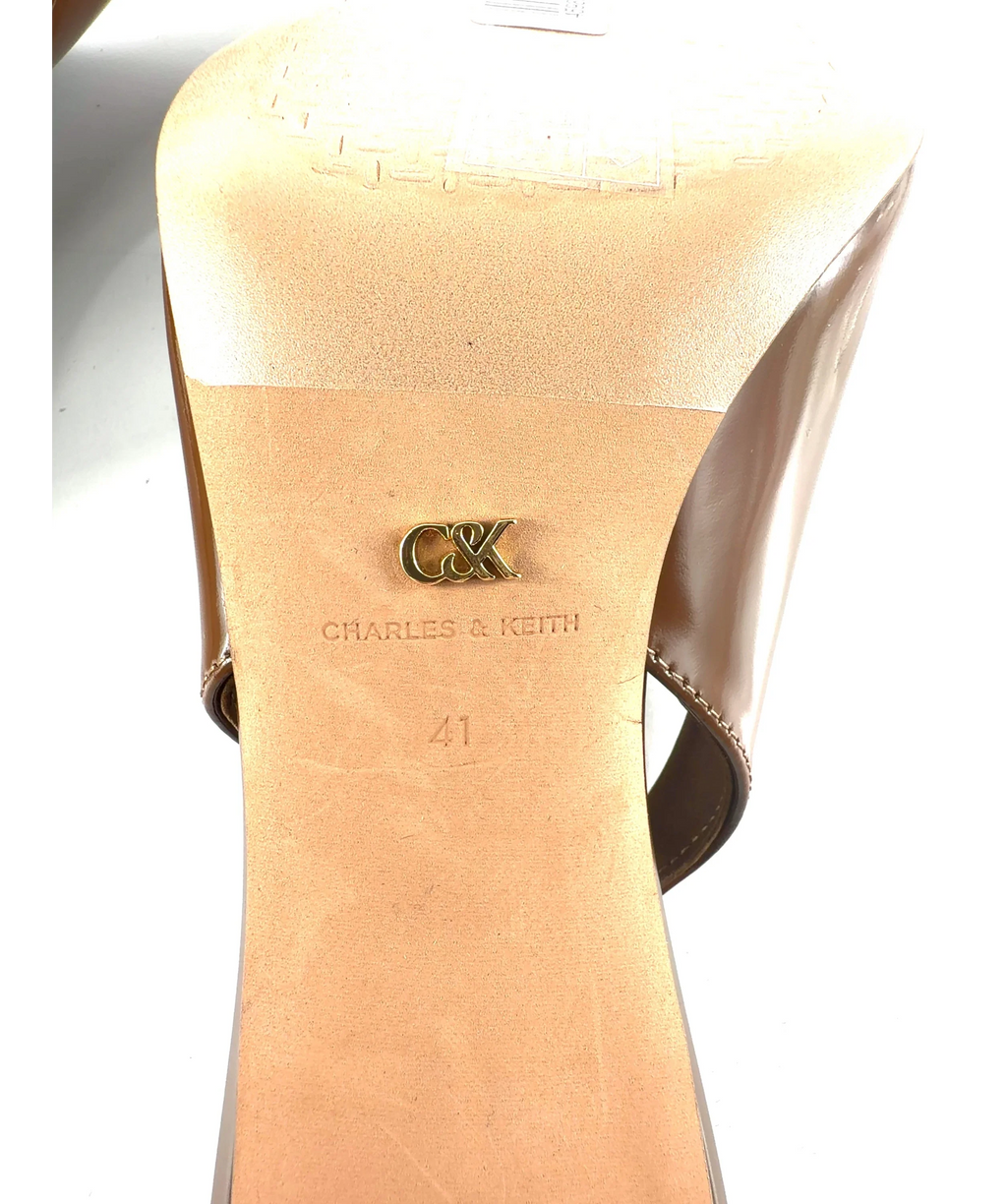 Charles & Keith Brown Pointed Slingback UK 8 — Materials