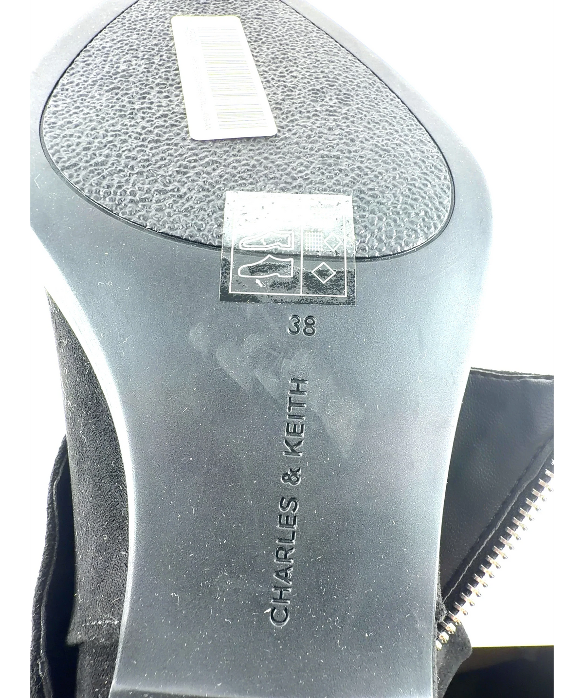 Charles & Keith Faux-Suede Slouchy Boots UK 5 — Materials