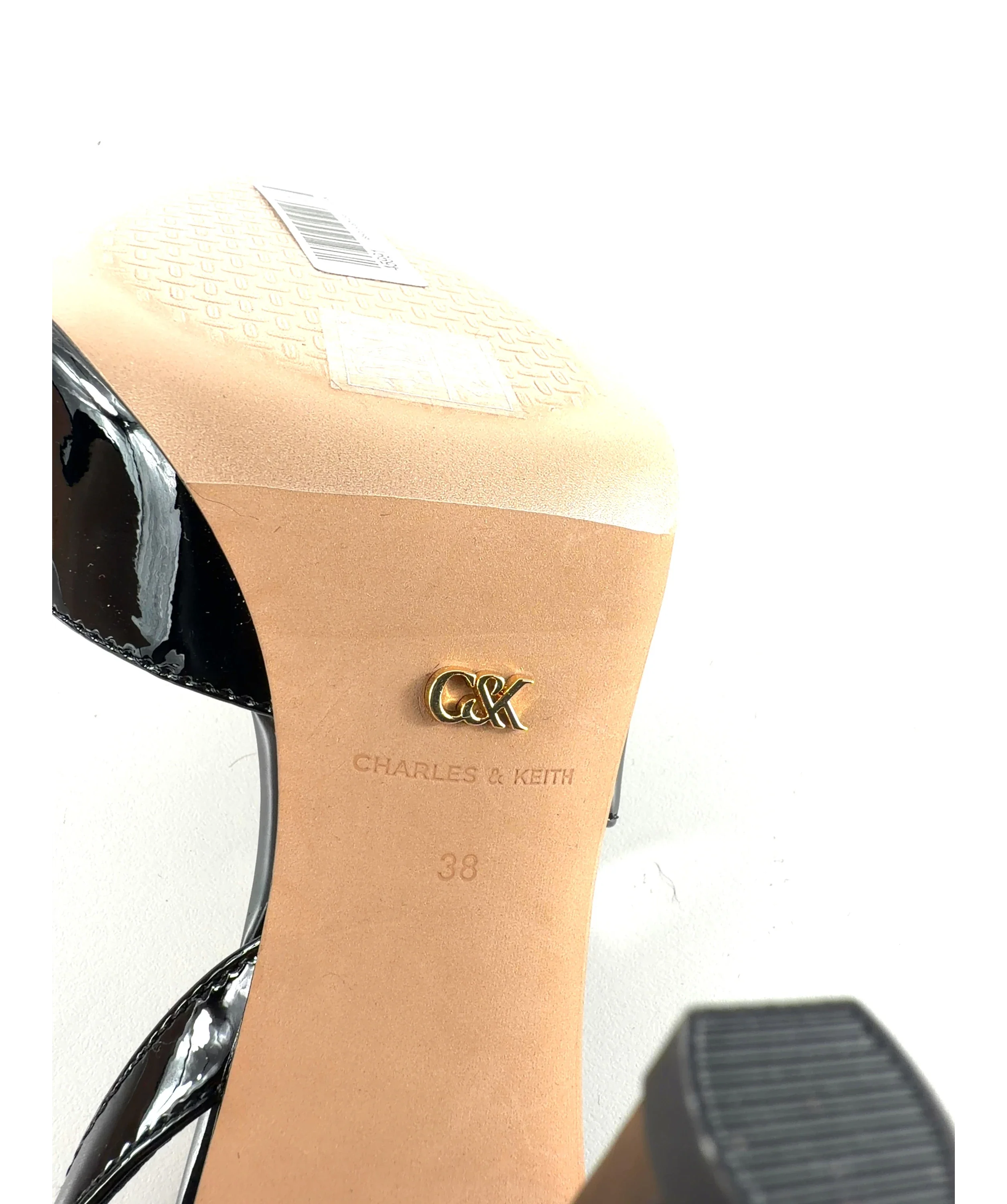 Charles & Keith Black Patent Pointed Slingback Pumps, size UK 5 EU 38 👠 — additional view