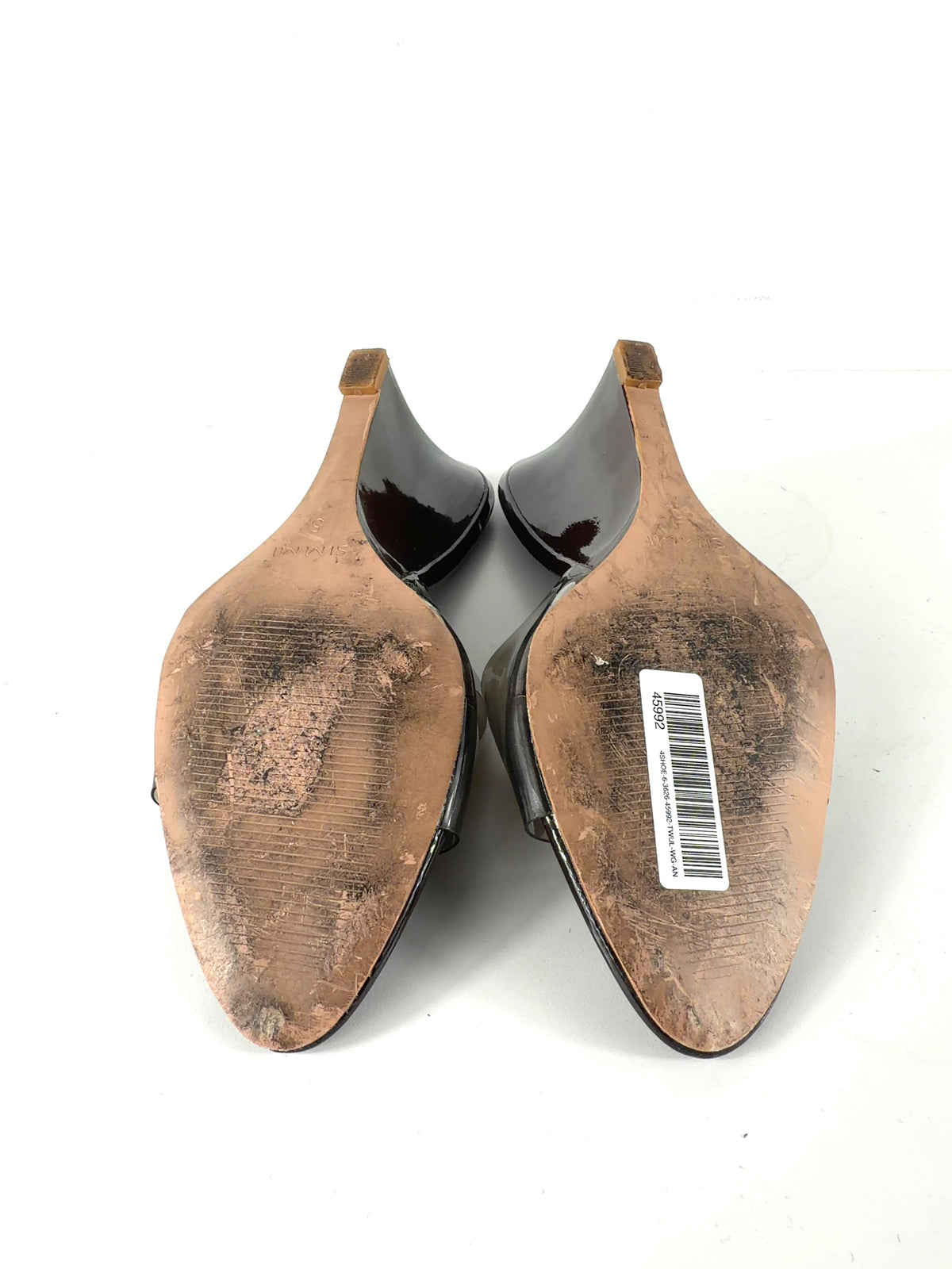 SIMMI Brown Belize Brown Patent Mule Wedges, size UK 5 EU 38 👠 — additional view