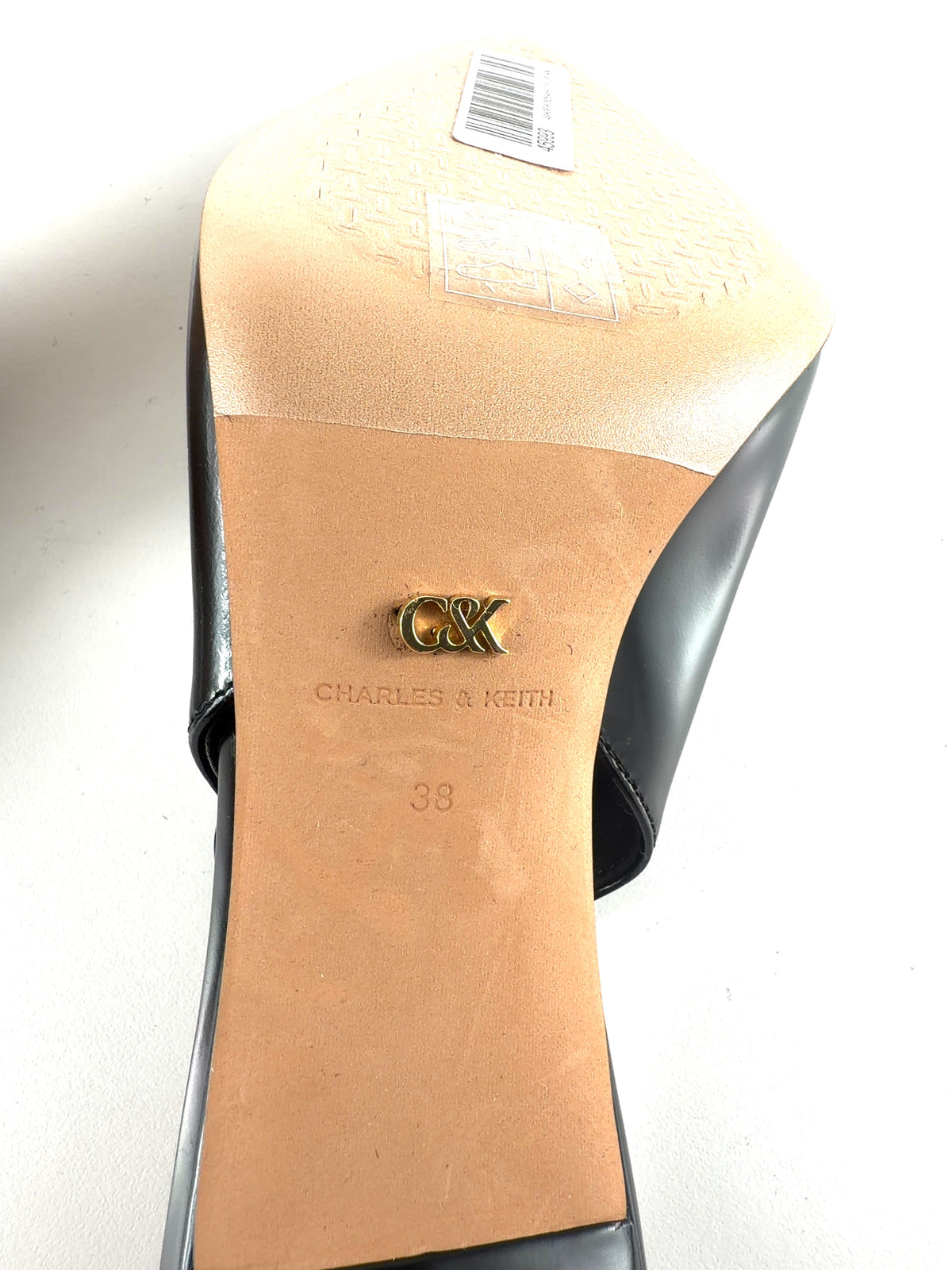 Charles & Keith Black Colour, size UK 5 EU 38 👠 — fabric detail