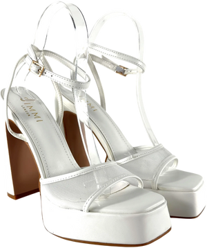 Simmi Maple Mesh Platform Sandal UK 5