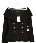 NADINE MERABI Black Abigail, size UK 8 — front