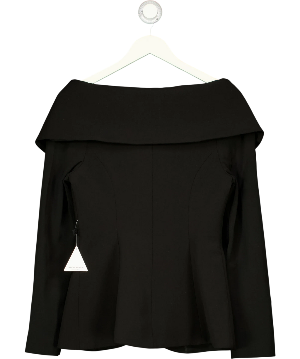 NADINE MERABI Black Abigail, size UK 8 — back