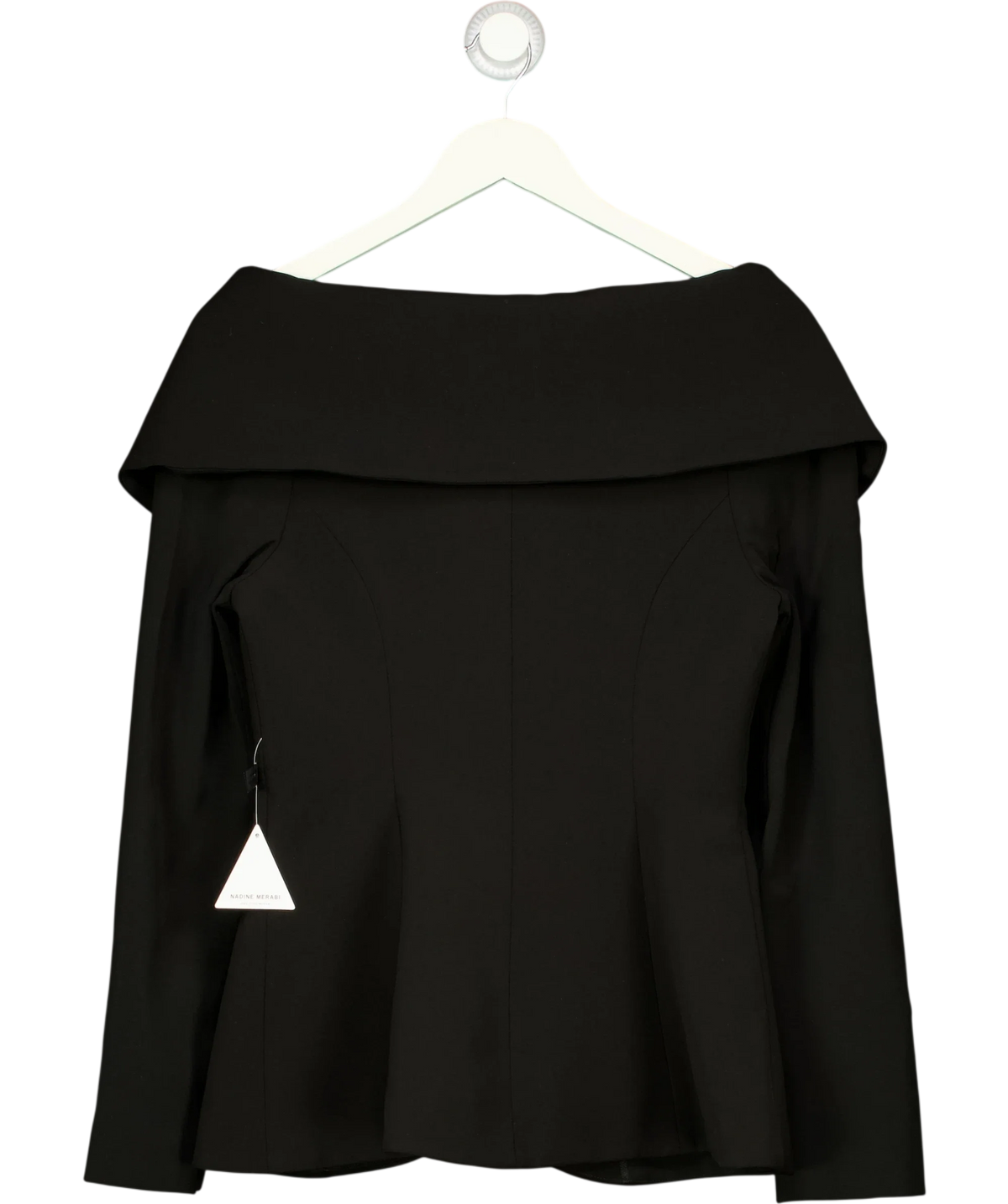 NADINE MERABI Black Abigail, size UK 8 — back