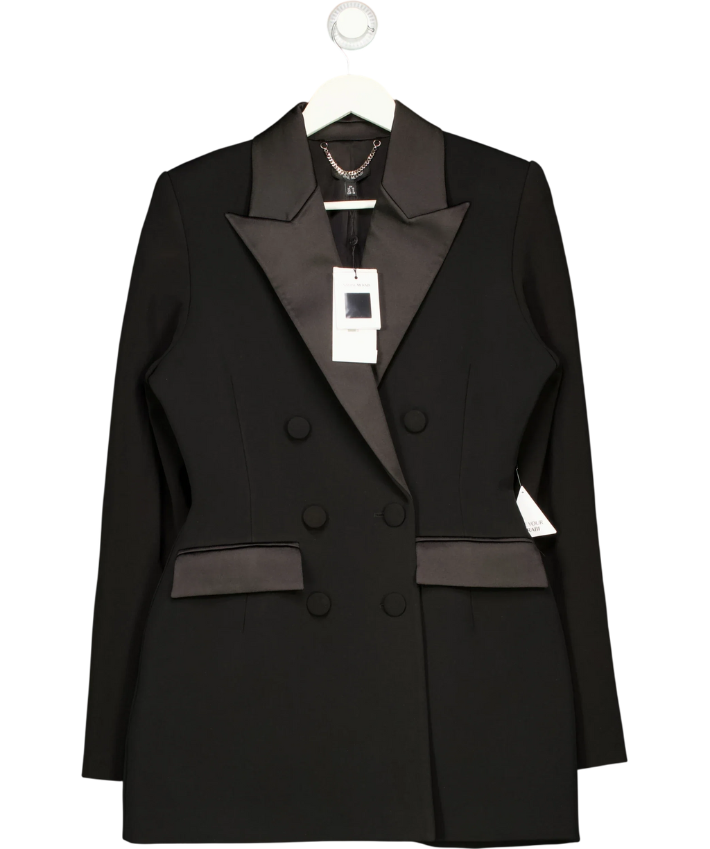NADINE MERABI Black Monica Black Blazer Dress, size UK 10 — front