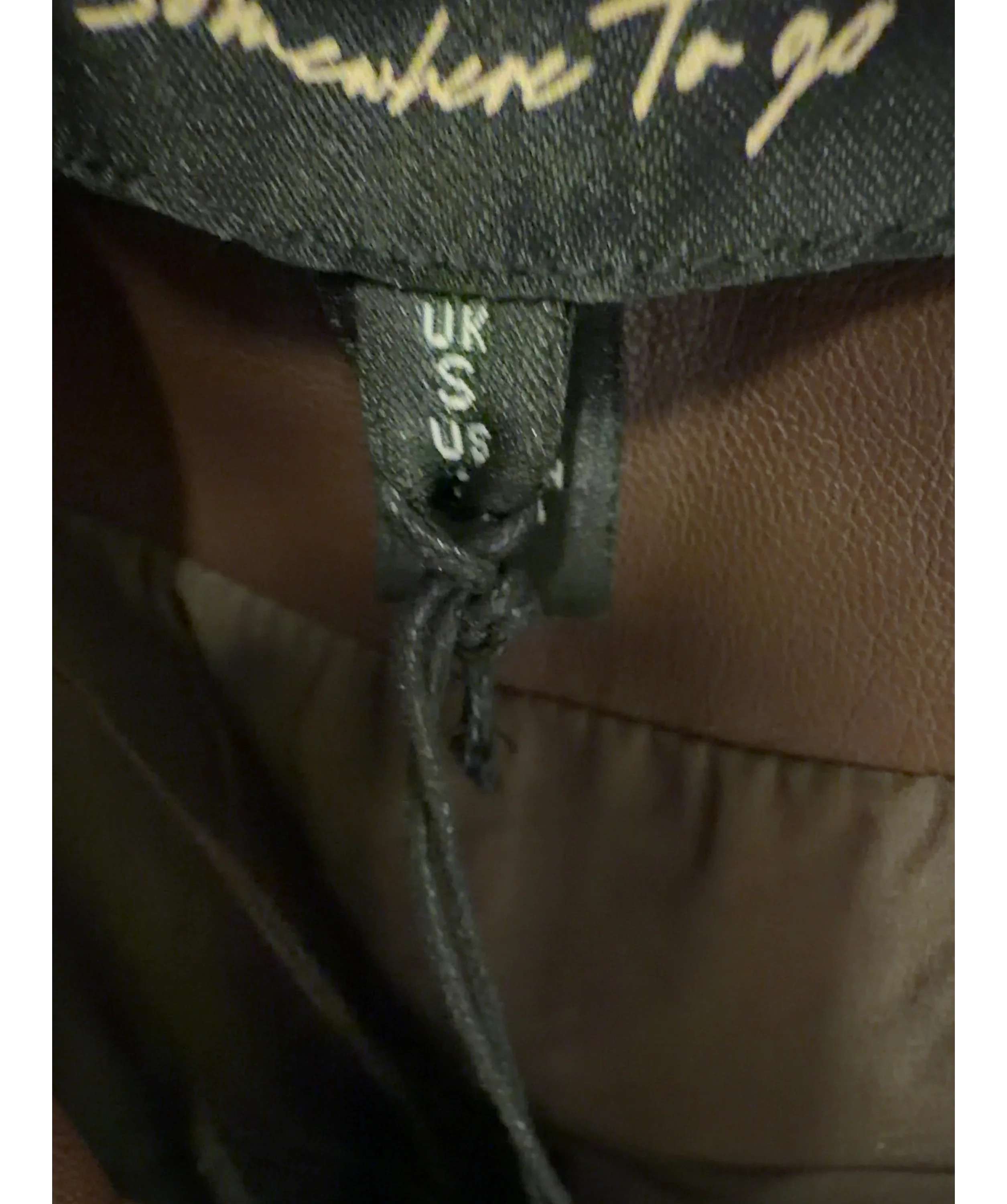 River Island Brown Colour, size UK S — care label