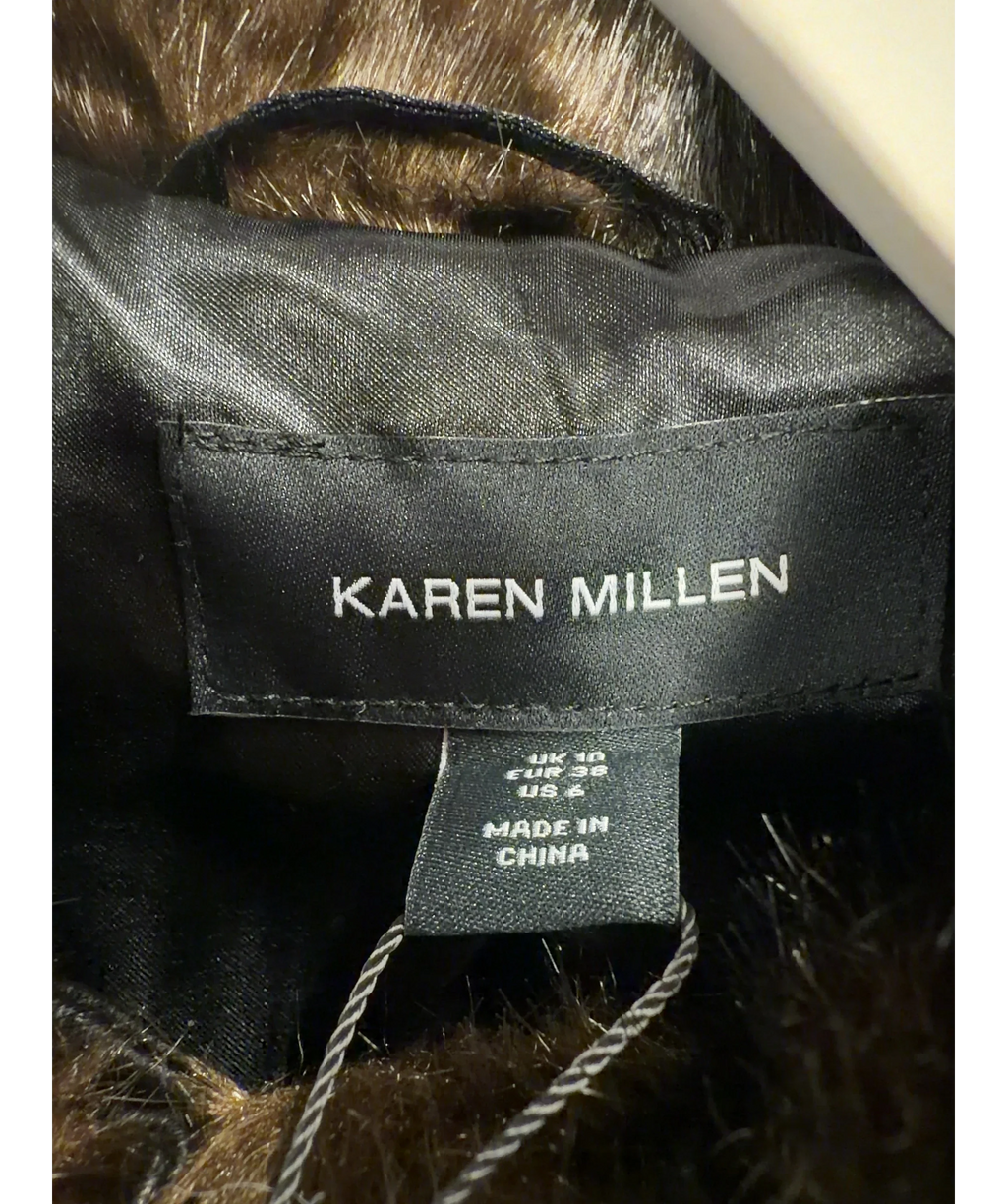 KAREN MILLEN Brown Colour, size UK 10 — detail